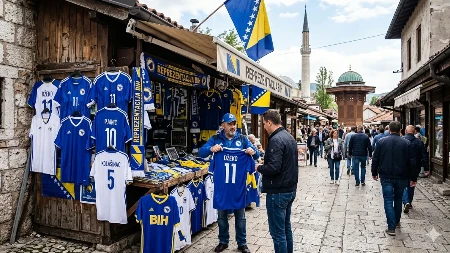 Baščaršiju preplavili dresovi i navijački rekviziti nakon plasmana Zmajeva na Mundijal