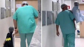 Djeca „lete“ na operaciju sa doktorom: Snimci iz bolnice rasplakali milione ljudi (VIDEO)