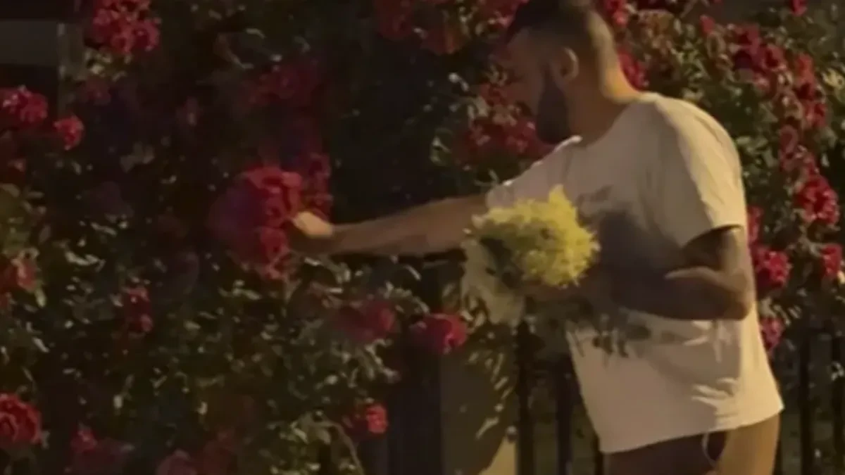 Sloba Vasić usred noći brao cvijeće, a u pozadini se čuje ''Bio sam pijanac''
