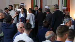 Bećirović klanjao bajram-namaz u Banjaluci 
