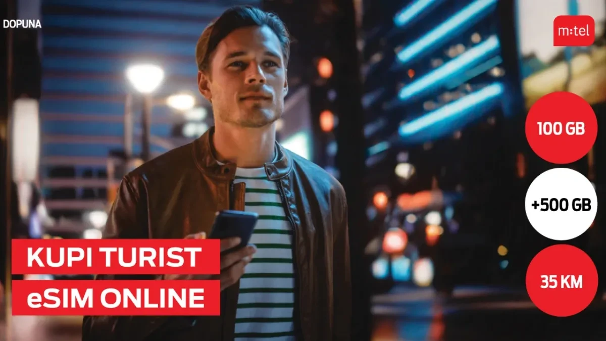 Podijelite svaki trenutak dok ste u BiH uz m:tel turist eSIM
