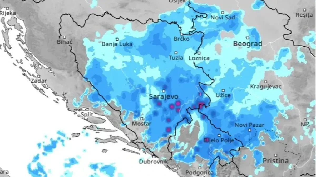 Stiže promjena vremena: Pljuskovi i nevrijeme u većem dijelu BiH