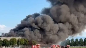 Požar u fabrici namještaja u Zagorju (VIDEO)