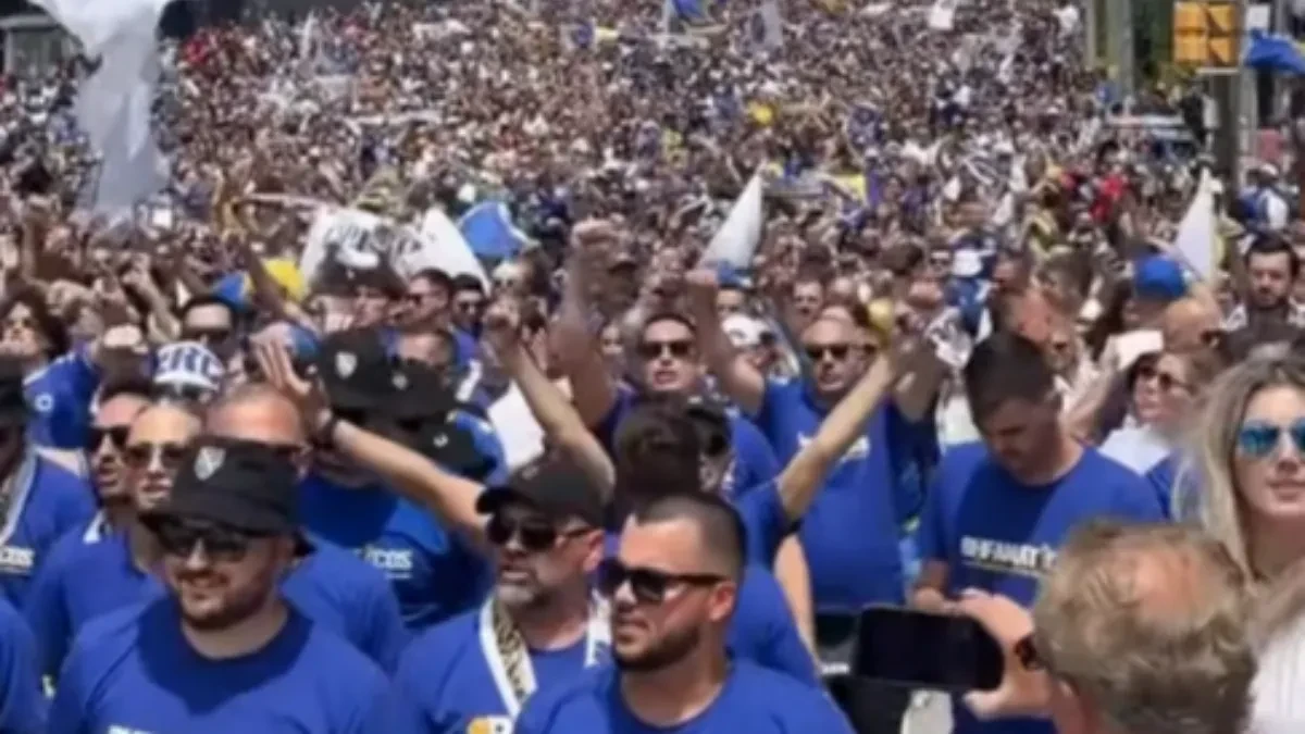 Nevjerovatni prizori iz Toronta: "Rijeka" bh. navijača teče prema stadionu (VIDEO)