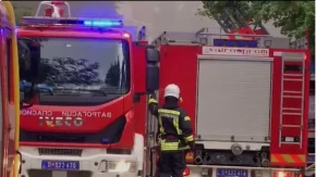 Veliki požar u tržnom centru na Novom Beogradu