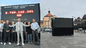 Stao "Brojač duga" na Trgu Krajine: Ugasio se projekat koji je trebao da donese "svjetlo i istinu" (VIDEO)