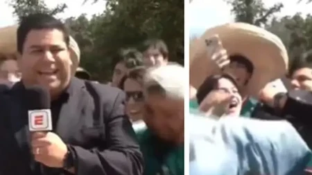 Potpuno ludilo na Mundijalu! Navijači saleteli novinara i počeli da ga bacaju u vazduh (VIDEO)