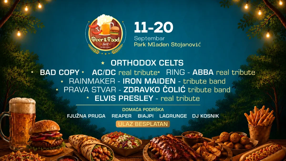 "Beer and food fest" stiže u Banjaluku: Deset dana zabave za cijelu porodicu uz besplatan ulaz