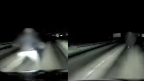 Misteriozna figura na ulazu u Prijedor? Vozač objavio zastrašujući snimak (VIDEO)