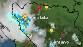 Grad i jaki pljuskovi zahvatili sjeverozapad BiH (FOTO)