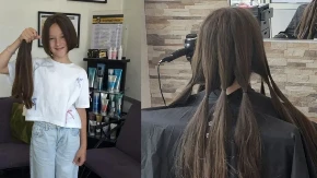 Dunja (10) iz Šamca drugi put donirala kosu: „Želim da sva djeca budu zdrava i srećna“