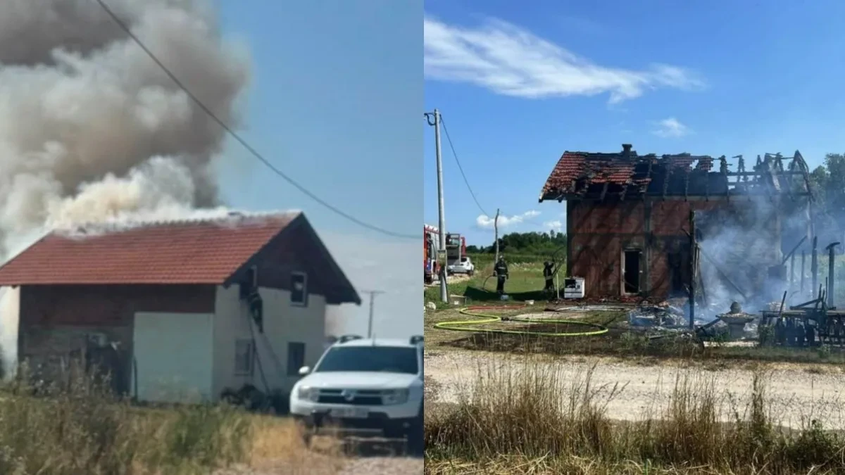 Požar kod Gradiške: Izgorjeli šupa i krov kuće u Lamincima
