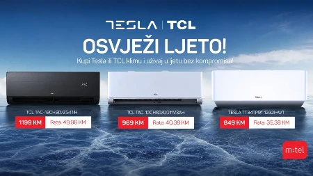 Osvježite ljeto uz Tesla i TCL klime iz m:tel ponude