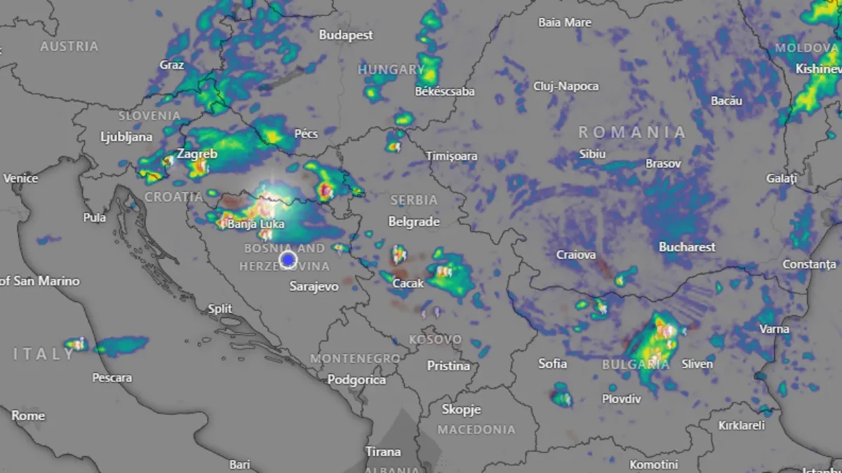 HITNO METEO UPOZORENJE Stiže snažna promjena vremena, upaljen alarm za grmljavinske pljuskove i lokalne nepogode