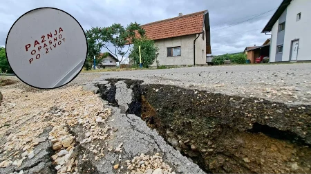 Devet domaćinstava na rubu Vrbasa: Česma 5 godina sama krpi ono što klizište odnosi (FOTO)