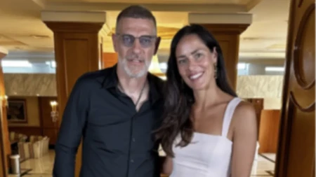 Slaven Bilić u društvu srpske teniserke