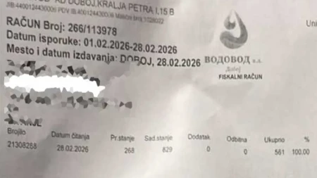 Dobojliji stigao račun za vodu od 1.502 KM: Tvrdi da nema kvara, ponuđeno mu plaćanje na rate