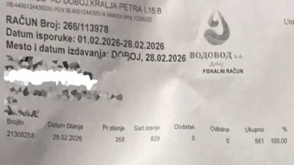 Dobojliji stigao račun za vodu od 1.502 KM: Tvrdi da nema kvara, ponuđeno mu plaćanje na rate