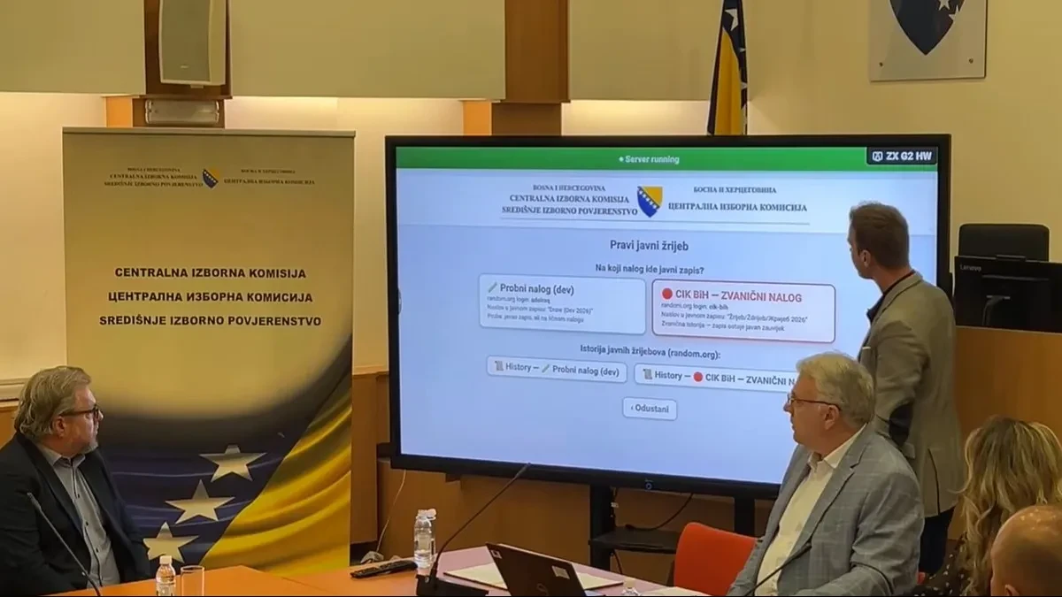 Održano žrijebanje: CIK BiH utvrdio redoslijed na glasačkim listićima