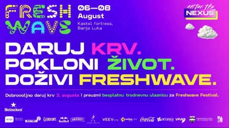 Freshwave poziva na dobrovoljno darivanje krvi: Darujte krv i preuzmite besplatnu ulaznicu za festival