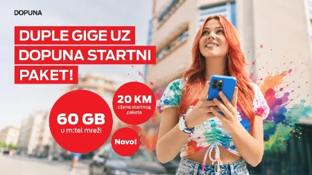 Ljeto je ljepše kada ne brojiš gigabajte: Duple gige uz Dopuna Start paket