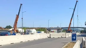 Postavljen novi nadvožnjak na brzoj cesti Banjaluka-Laktaši (FOTO)