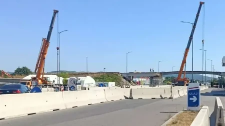 Postavljen novi nadvožnjak na brzoj cesti Banjaluka-Laktaši (FOTO)