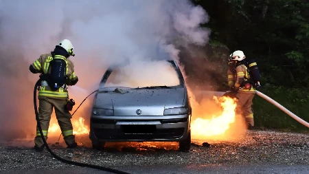 Iz ugla vatrogasaca: Šta uraditi ako vam se automobil zapali?