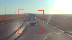 Stravičan snimak iz Rumunije: Dijete ispalo iz kombija na asfalt, pa se teturajući jedva spasilo pod točkovima kamiona!