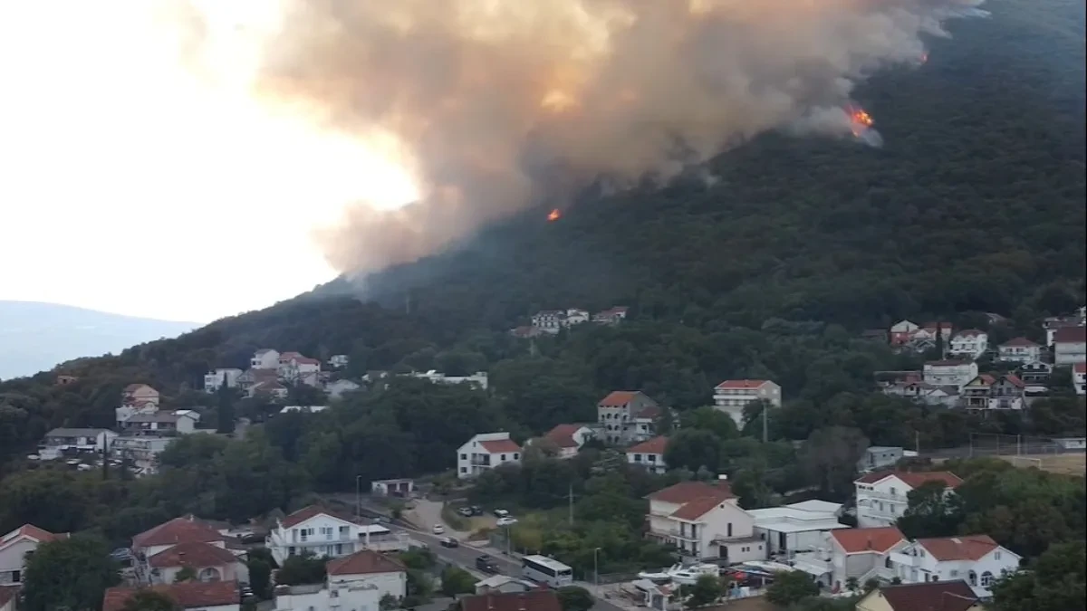 Veliki požar kod Herceg Novog, vatra se približava kućama