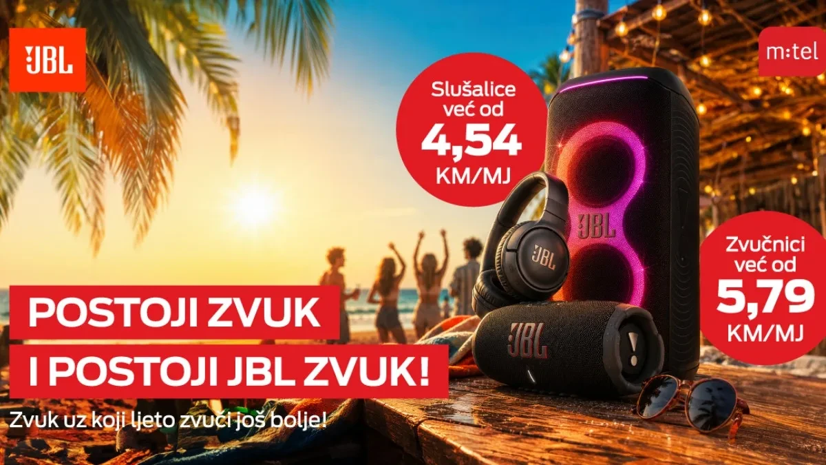 Uživajte u ljetu uz vrhunski JBL zvuk i uređaje dostupne u m:tel ponudi