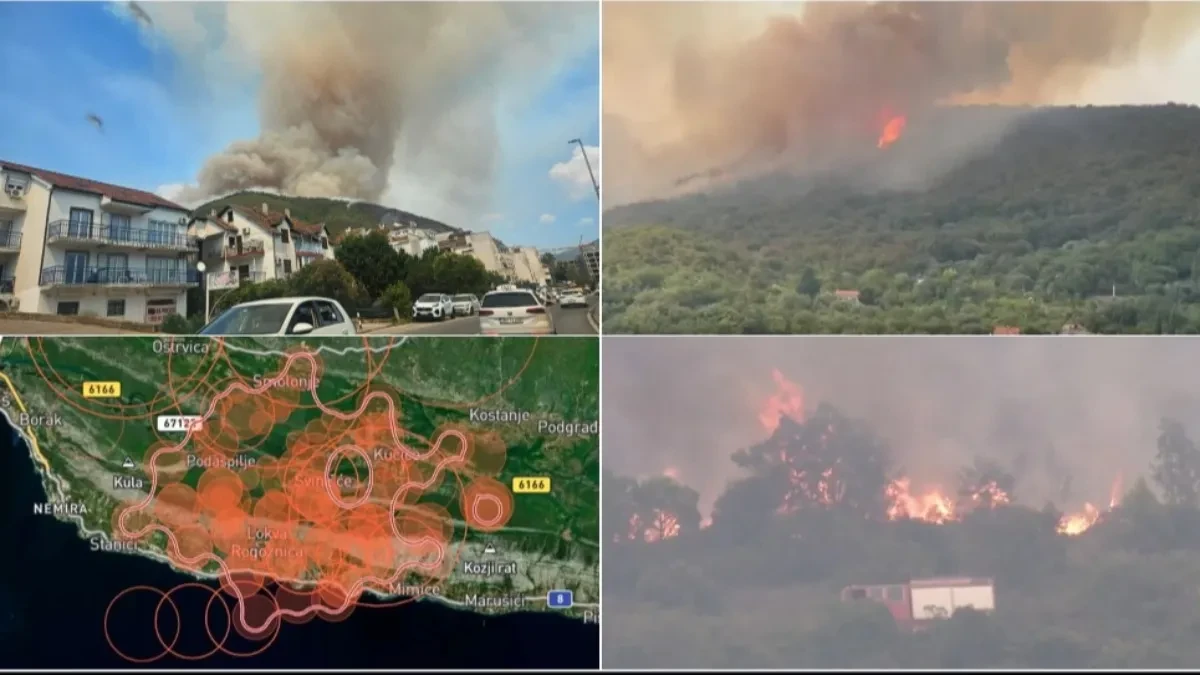 Apokaliptične scene u komšiluku: Bukte požari u Hrvatskoj i Crnoj Gori, stotine evakuisanih, sedam osoba bori se za život