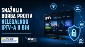 AKOP BiH i APAWBiH potpisali Protokol o saradnji: Snažnija borba protiv nelegalnih IPTV operatera u BiH