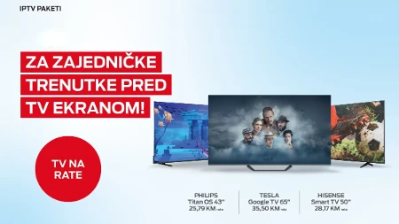 Za zajedničke trenutke pred TV ekranom: m:tel vam preporučuje velike ekrane i najbolji TV sadržaj