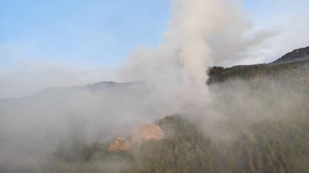   Vatrogasci i helikopter OS BiH nastavljaju borbu s požarom kod Bosanskog Grahova
