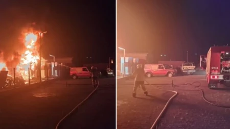 Izbio požar u firmi Džanana Muse u Vitezu: Pričinjena velika materijalna šteta