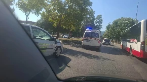 Sudar u Banjaluci, povrijeđen motociklista (FOTO)