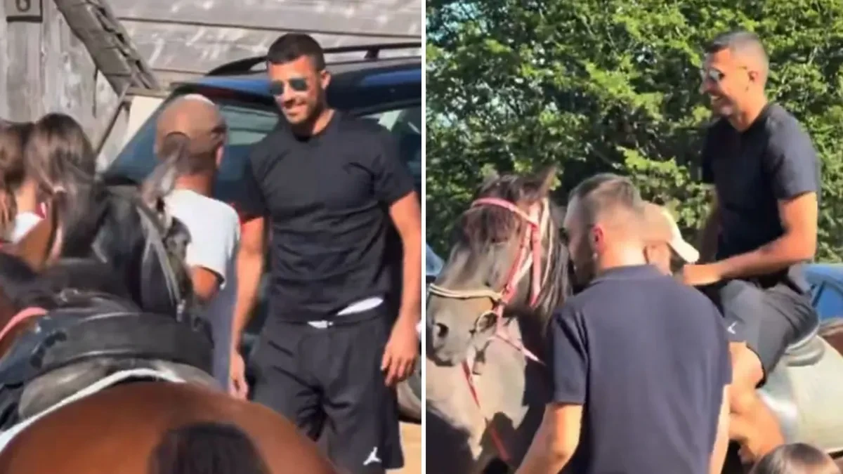 Španska fudbalska zvijezda u Crnoj Gori jaše konje (VIDEO)