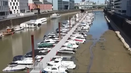 Rekordno nizak vodostaj Rajne, ugrožen riječni saobraćaj