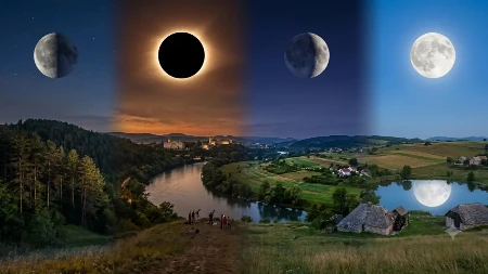 Lunarni kalendar za avgust: Stiže mlad Mjesec i spektakularno pomračenje Sunca