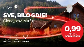 m:SAT – bilo gdje u BiH: Samo 0,99 KM/mj. godinu dana