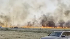 Zbog požara zatvorena obilaznica oko Bijeljine