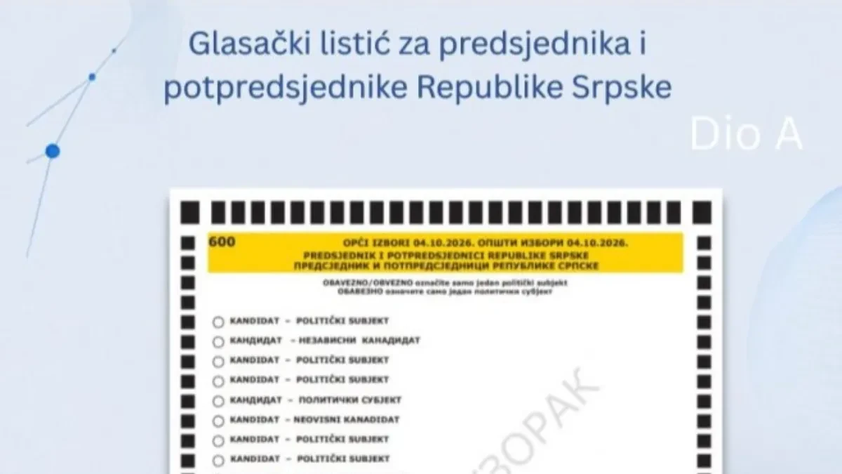 Nema više "iksa": CIK objavio kako izgleda novi glasački listić (FOTO)