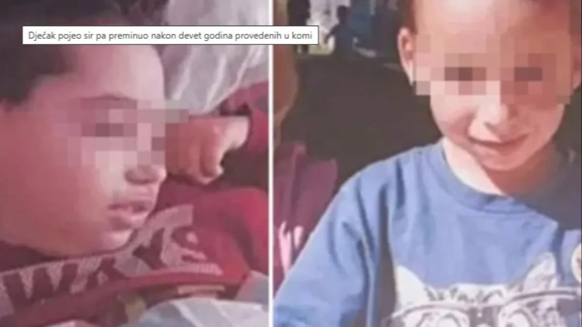 Dječak pojeo sir pa preminuo nakon devet godina provedenih u komi