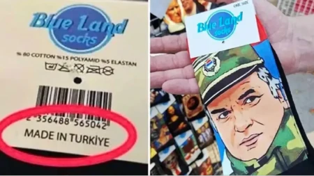 Čarape sa likom Ratka Mladića proizvedene u Turskoj izazvale opšti haos