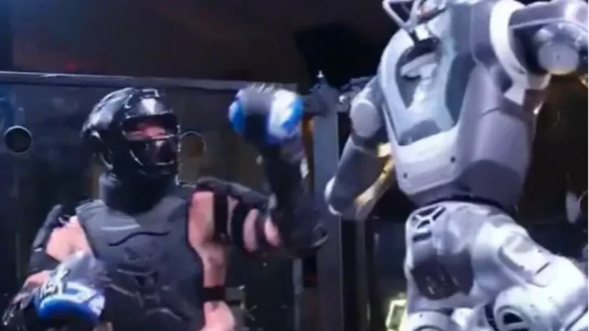 Nevjerovatne scene, javnost u šoku: Čovjek se borio protiv humanoidnog robota u MMA kavezu