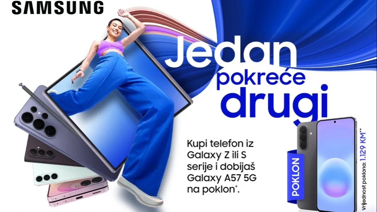 Jedan pokreće drugi: Novi Galaxy iz S ili Z serije donosi vam Galaxy A57 na poklon!