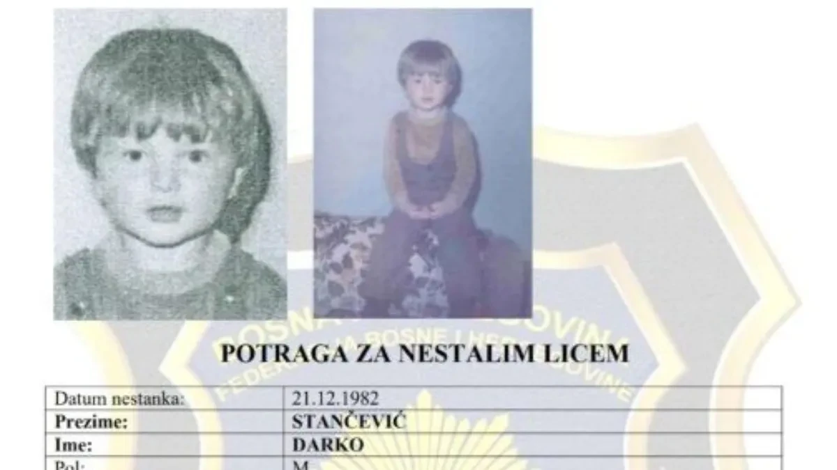Jedna od najvećih misterija u BiH: Dvogodišnji Darko Stančević nestao za četiri minuta?