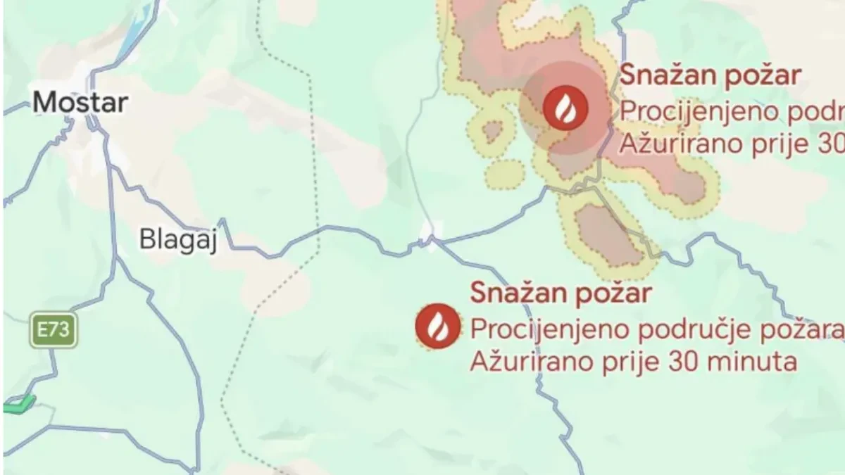 Oblak dima nad Dalmacijom: Građani uznemireni, vatrogasci otkrili uzrok - požar u BiH