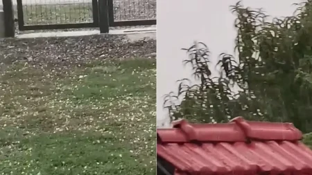 Nevrijeme u Prijedor donijelo grad (VIDEO)